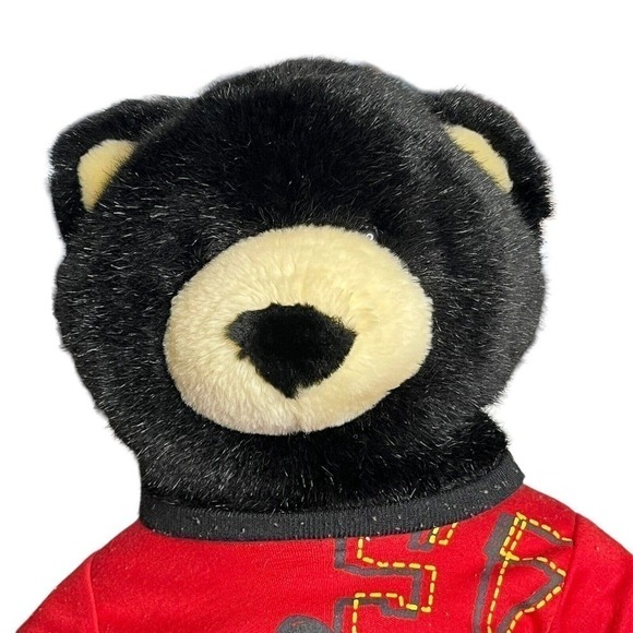 BUILD A Bear Workshop Black Bear 16" Plush Animal Shorts Pants Skate T-Shirt - Picture 4 of 15